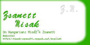 zsanett misak business card